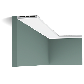 Карниз Orac Decor ДЮРОПОЛИМЕР SX163 SQUARE д 2000 x в 102 x ш 13 см